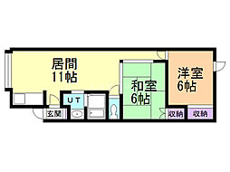間取図画像 2LDK