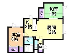 間取図画像 2LDK
