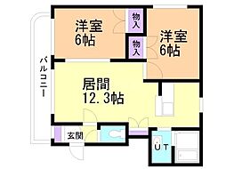 間取図画像 2LDK