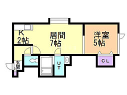 間取図画像 1LDK