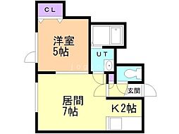 間取図画像 1LDK