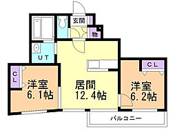 間取図画像 2LDK