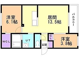 間取図画像 2LDK