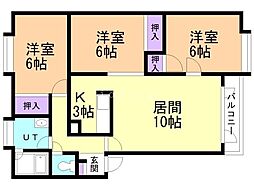 間取図画像 3LDK