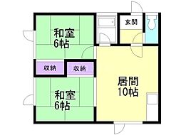間取図画像 2LDK