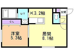 間取図画像 1LDK