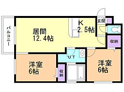 間取図画像 2LDK