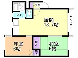 間取図画像 2LDK