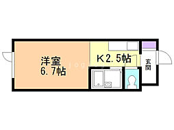 HiLLsLaMer 1Kの間取図画像
