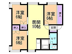 レジデンスa.t 3LDKの間取図画像