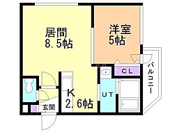 シティレジデンス 1LDKの間取図画像