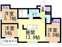 物件の間取り