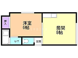 マクセル32/100 1LDKの間取図画像