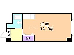 プレサント発寒ステーション ワンルームの間取図画像