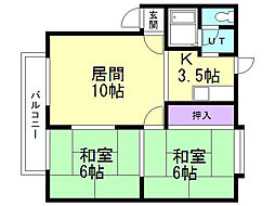 間取図画像 2LDK