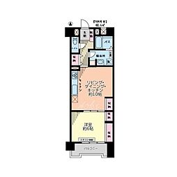 藤和西川口コープ 1LDKの間取図画像