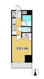 セレーノ並木 1Kの間取図画像