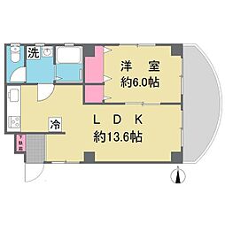 レ・ジュール川口本町 1LDKの間取図画像