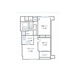 ベリテージ川口並木 2LDKの間取図画像