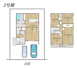 新築戸建　岡山市北区富町1期　石井小学校・石井中学校エリア