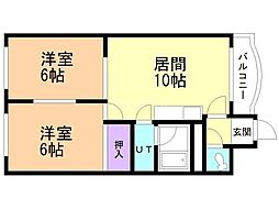 間取図画像 2LDK