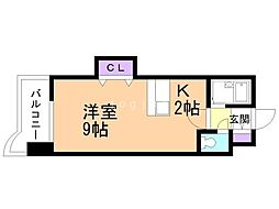 ローヤルハイツ月寒東5 1Kの間取図画像