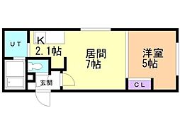 間取図画像 1LDK