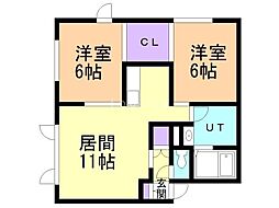 間取図画像 2LDK