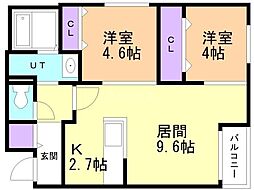 間取図画像 2LDK
