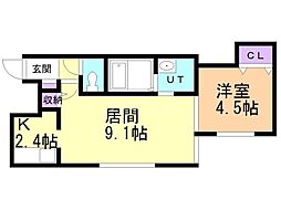 間取図画像 1LDK