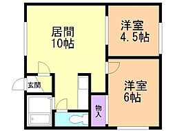 間取図画像 2LDK
