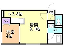 間取図画像 1LDK