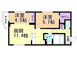 間取図画像 2LDK