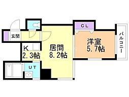 間取図画像 1LDK