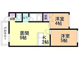 間取図画像 2LDK