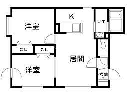 間取図画像 2LDK