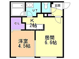 間取図画像 1LDK