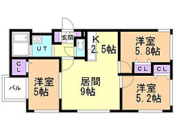 間取図画像 3LDK
