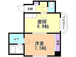 間取図画像 1DK