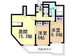 間取図画像 2LDK