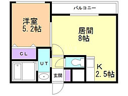 間取図画像 1LDK