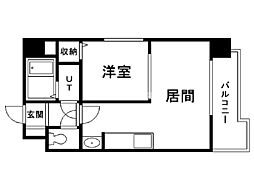 ノール本郷 1LDKの間取図画像