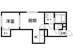 カーサ・ドマーニ 1LDKの間取図画像