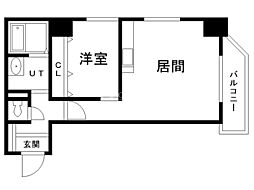 HF東札幌レジデンス 1LDKの間取図画像