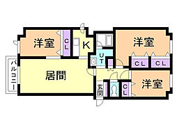 トレスマデラ 3LDKの間取図画像