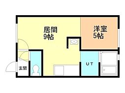 B.J.CLUB 1LDKの間取図画像