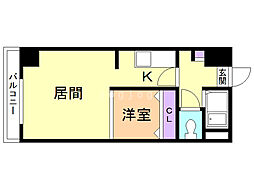 アムス東札幌24 1LDKの間取図画像