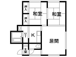 パレーシャル光 2LDKの間取図画像