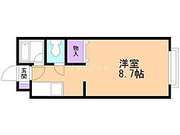 ル・ノール白石駅前1 ワンルームの間取図画像