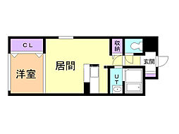 FLAT:T/G 1LDKの間取図画像